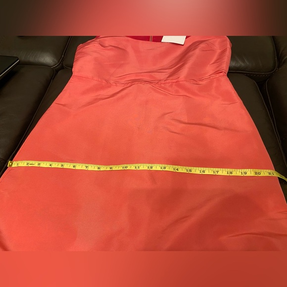 Red Valentino Dress Women Pink Taffeta Ruffle Hem - Picture 15 of 15